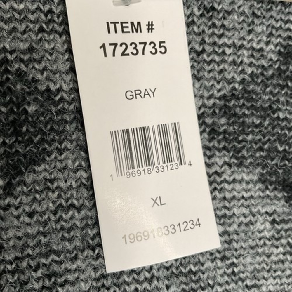 NWT Frye Gray Western Knit Cozy Comfy Open Front Cardigan Women‎ XL China - Picture 4 of 10